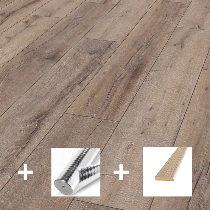 Aanbieding breed laminaat V4 Eiken Gerookt