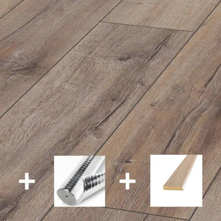 Aanbieding breed laminaat V4 Eiken Gerookt