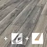 Aanbieding breed laminaat V4 Geleefd Grijs