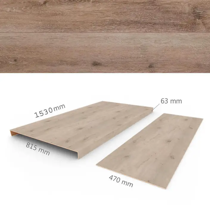 COREtec Stairs Box B Draaitraptredes 854 Acorn