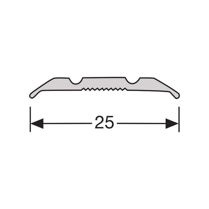 Dilatatieprofiel Zilver 25 mm (270 cm)