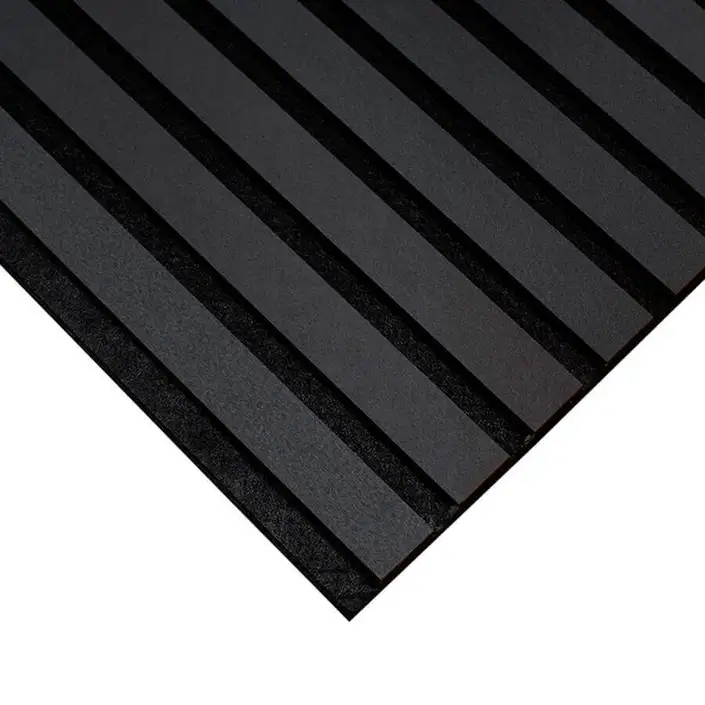 FLOER Akupanel XL Lino Zwart 240x60 cm