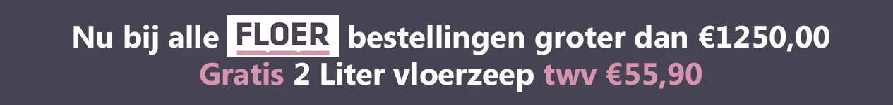 Gratis vloerzeep bij jouw FLOER bestelling!