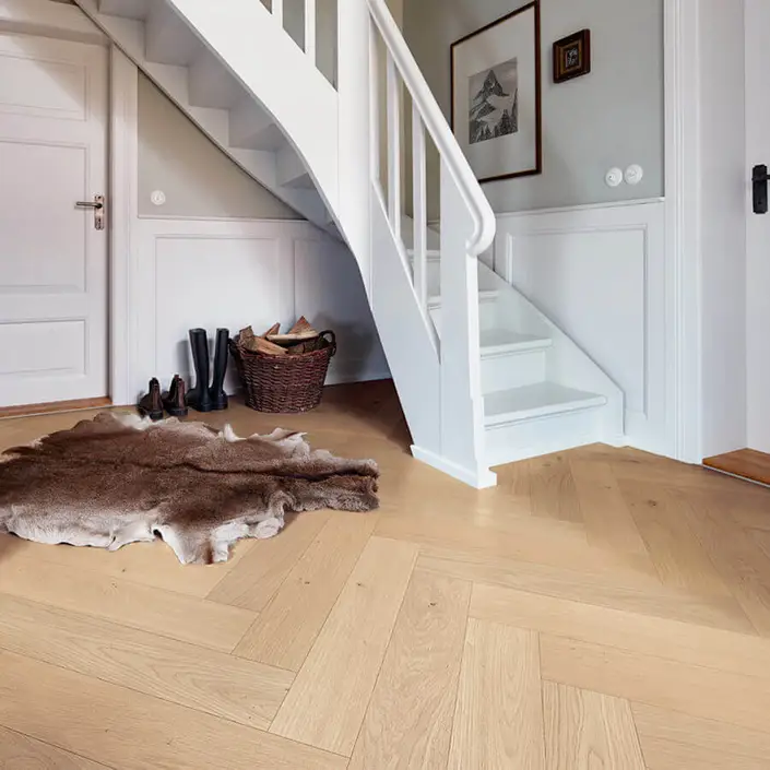 FLOER Hybride Hout Visgraat 5014 Creme Eiken