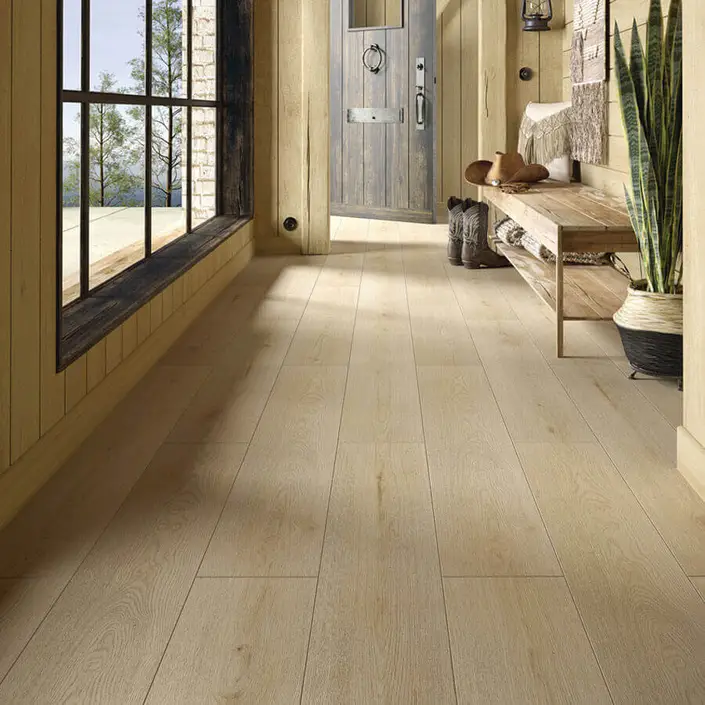 FLOER Hybride laminaat Steden FLR-1424 Cannes Cremewit Eiken