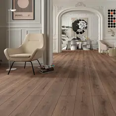 FLOER Hybride laminaat Steden FLR-1428 Dresden Diepbruin Eiken