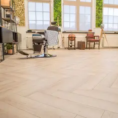 FLOER Hybride laminaat Visgraat FLR-1601 Creme Eiken