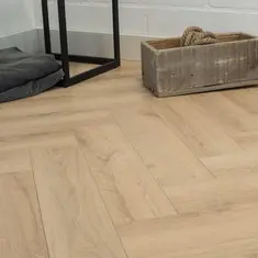 FLOER Hybride laminaat Visgraat FLR-1606 Onbehandeld Eiken