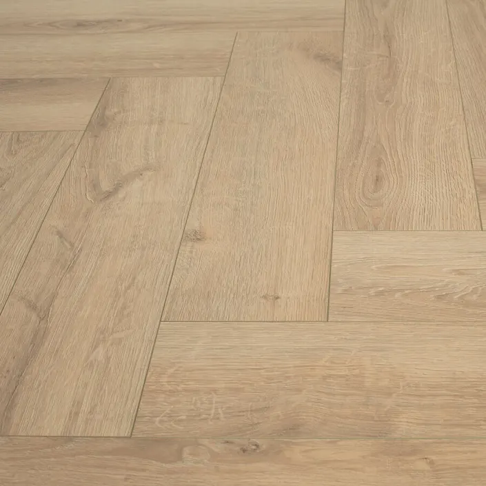 FLOER Hybride laminaat Visgraat FLR-1606 Onbehandeld Eiken