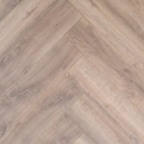 FLOER Hybride laminaat Visgraat FLR-1607 Gerookt Wit Eiken