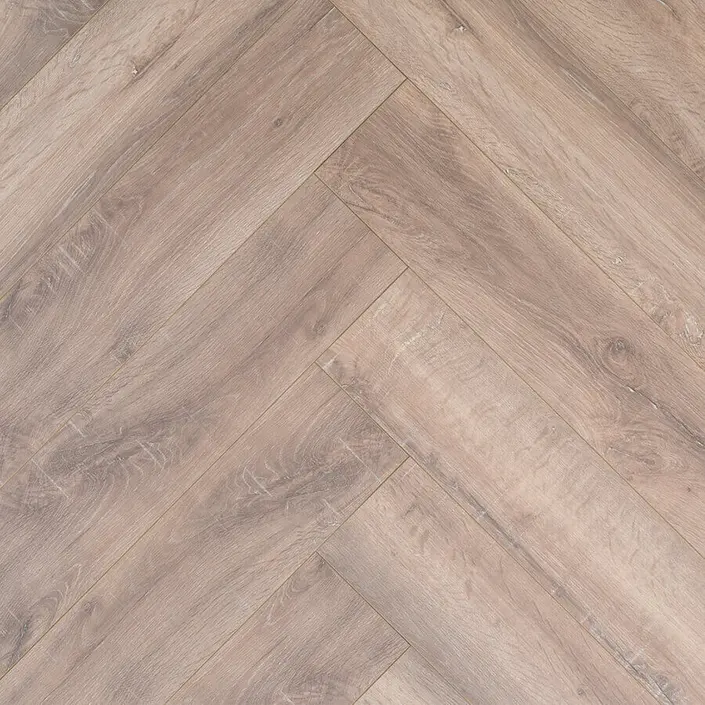 FLOER Hybride laminaat Visgraat FLR-1607 Gerookt Wit Eiken