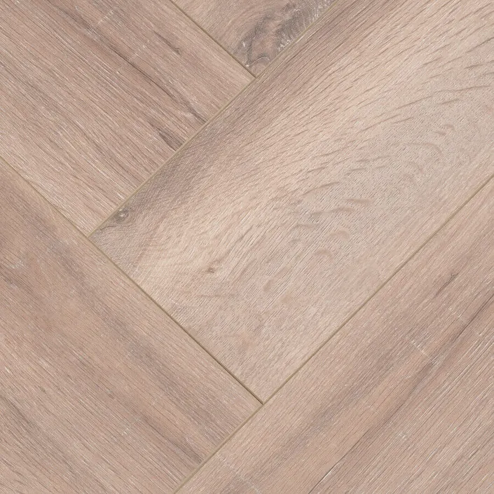 FLOER Hybride laminaat Visgraat FLR-1607 Gerookt Wit Eiken