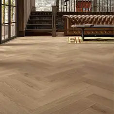 FLOER Hybride laminaat Visgraat FLR-1621 Grijsbeige Eiken