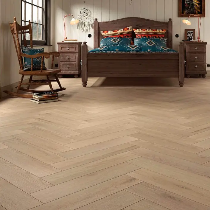 FLOER Hybride laminaat Visgraat FLR-1622 Greige Eiken