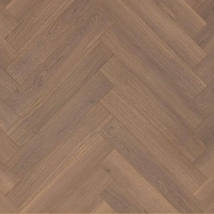 FLOER Hybride laminaat Walvisgraat FLR-1613 Bultrug Bruin