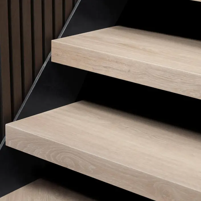 FLOER Overzettrede Onbehandeld Eiken Pvc 100 x 32,6 cm