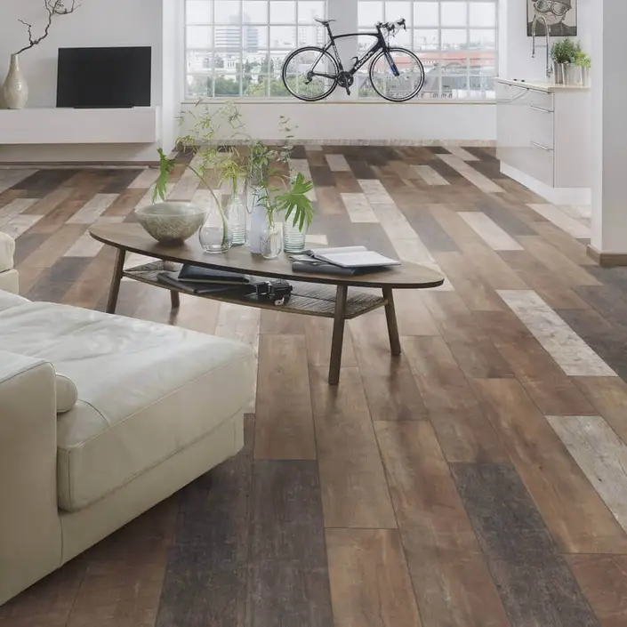 Floer Sloophout FLR-1528 Versleten Planken Donker