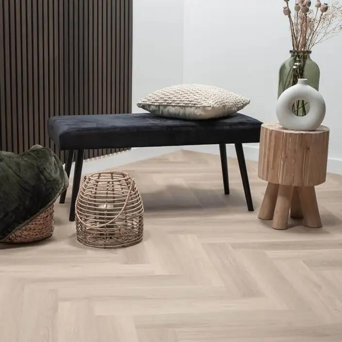 FLOER Visgraat Click PVC FLR-3932 Puur Eiken