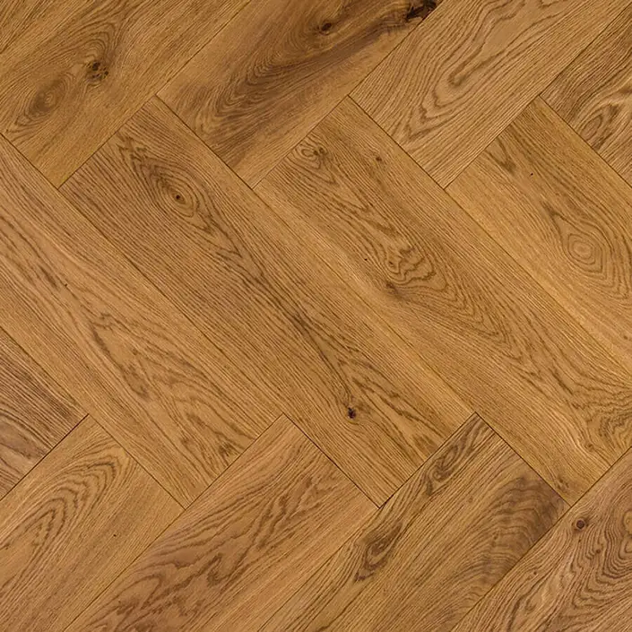 Floer Visgraat Parket Eiken Noestvrij Gerookt Naturel Geolied 60x12 cm