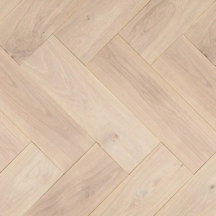 Floer Visgraat Parket Rustiek Eiken Wit Geolied 70x14 cm