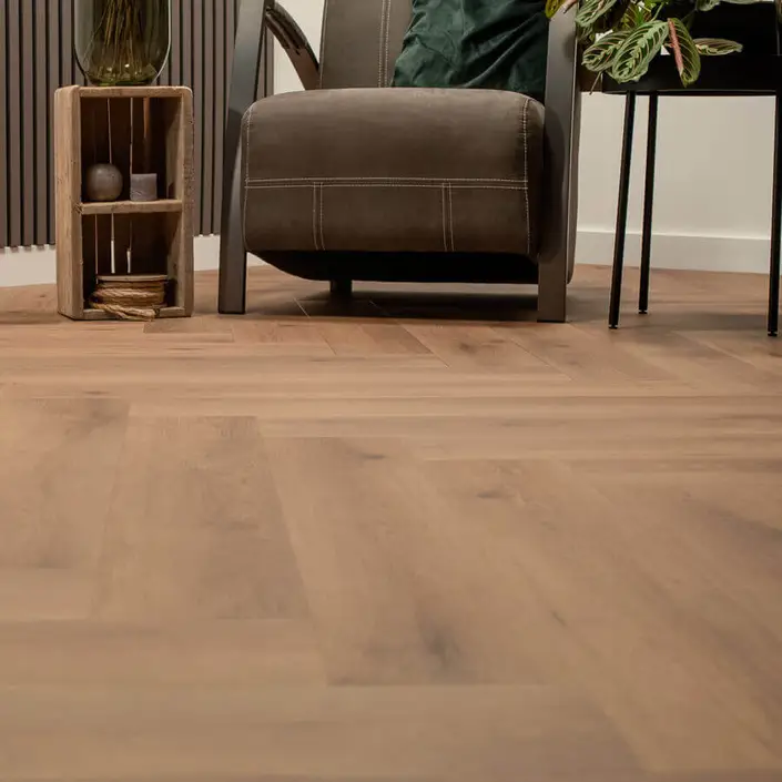 FLOER Walvisgraat Click PVC FLR-3912 Narwal Nootbruin