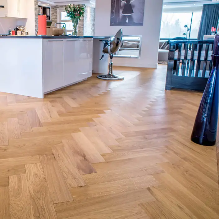 Floer Walvisgraat Parket Eiken Noestvrij Naturel Geolied 90x18 cm