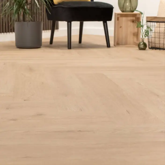 FLOER Walvisgraat PVC FLR-3527 Gaia Grijsbeige