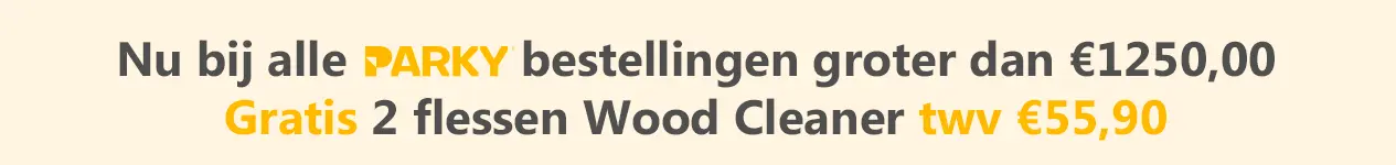 Gratis onderhoudsmiddel bij jouw Parky bestelling!