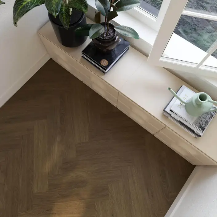 SAFFIER Promenade Cedar | Klik pvc-vrij HB