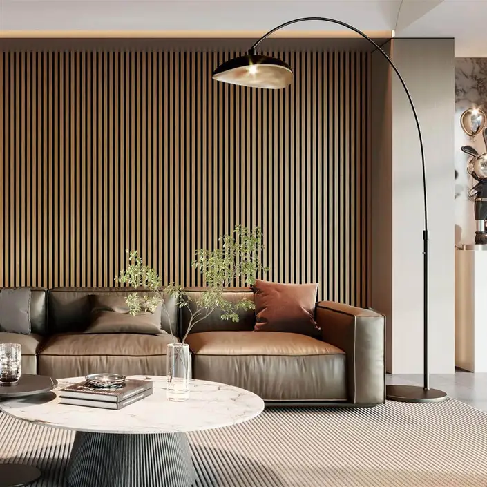 Silentlines Lattenwand Geolied Eiken 260x52,6 cm