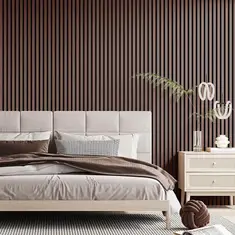 Silentlines Lattenwand Walnoot 260x52,6 cm