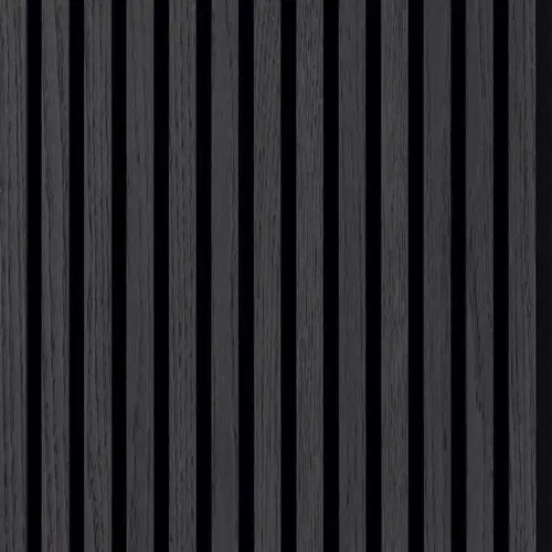 Silentlines Lattenwand Zwart Eiken 260x52,6 cm